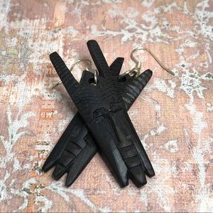 Vintage Tiki Head Earrings